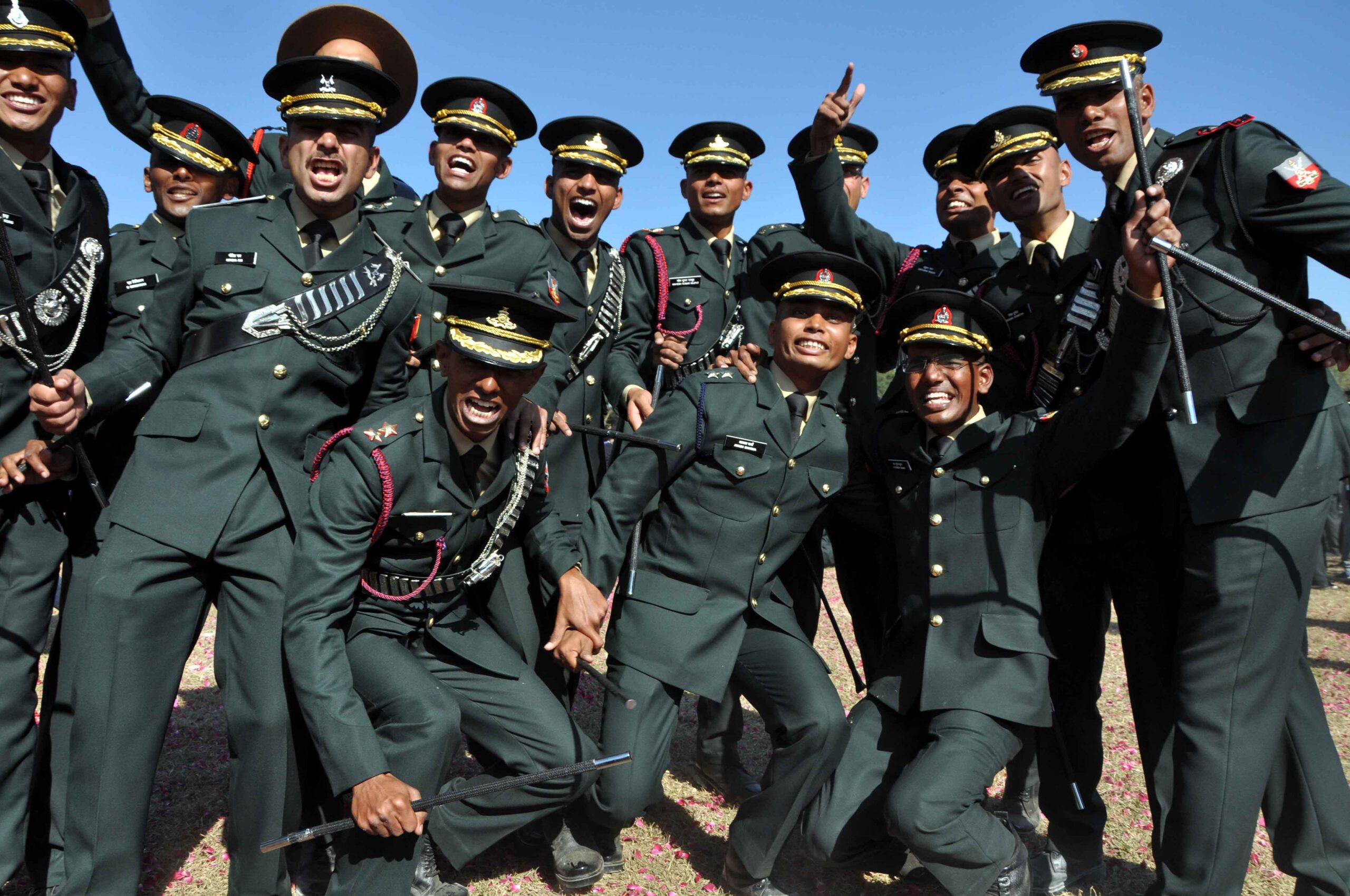 Exuberant New Officers Join Indian Army